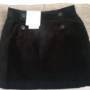 NWT Janie and Jack black velvet size 4 skirt